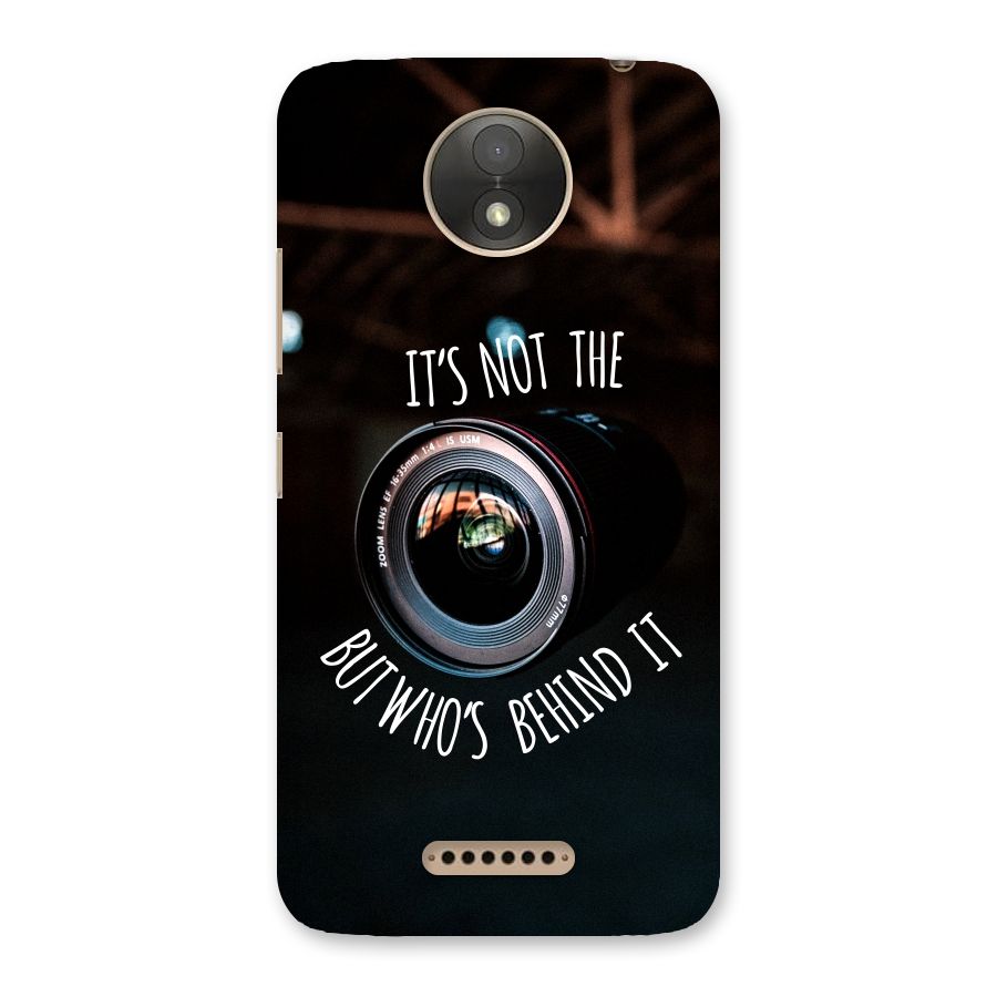 Camera Quote Back Case for Moto C Plus