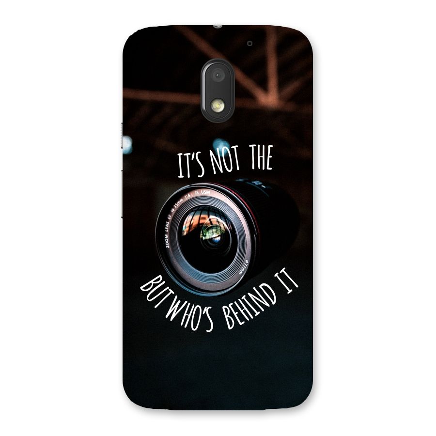 Camera Quote Back Case for Moto E3 Power