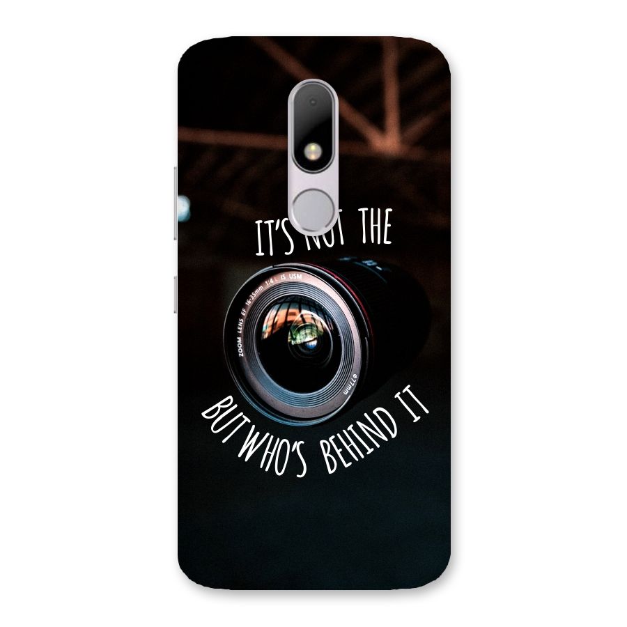 Camera Quote Back Case for Moto M