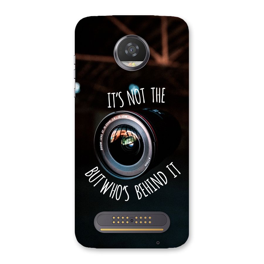 Camera Quote Back Case for Moto Z2 Play
