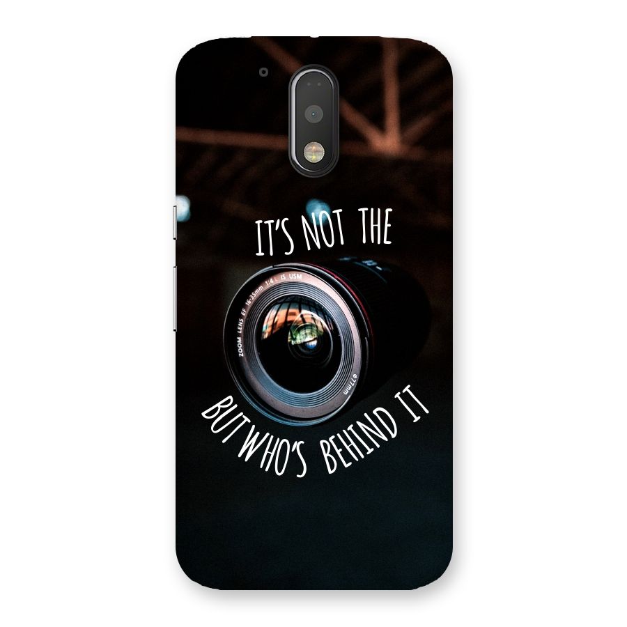 Camera Quote Back Case for Motorola Moto G4