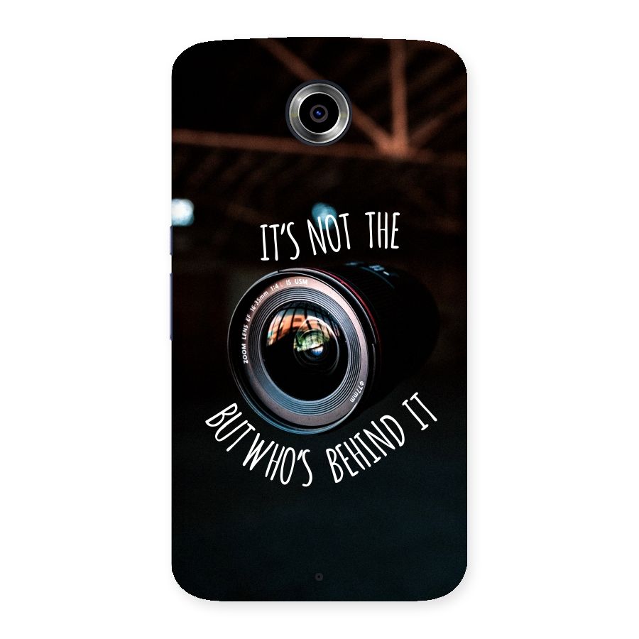 Camera Quote Back Case for Nexsus 6