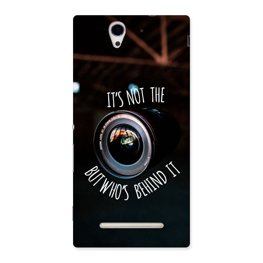 Camera Quote Back Case for Sony Xperia C3