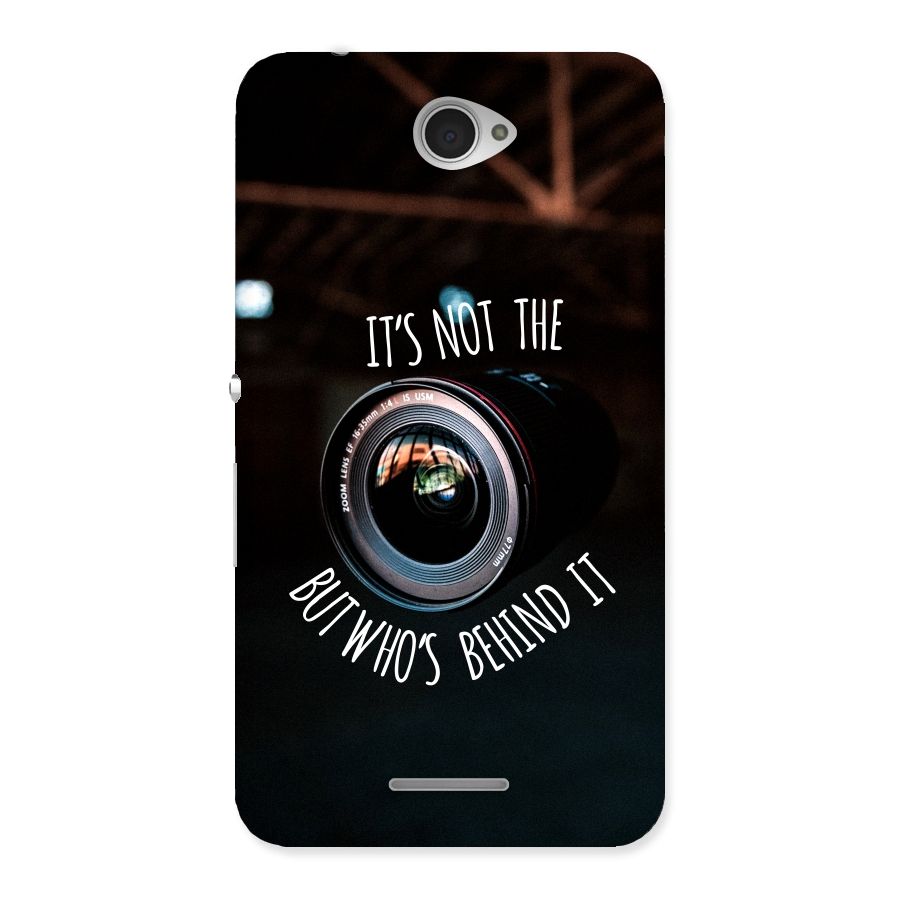 Camera Quote Back Case for Sony Xperia E4