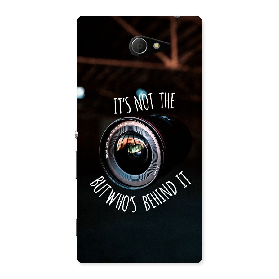 Camera Quote Back Case for Sony Xperia M2