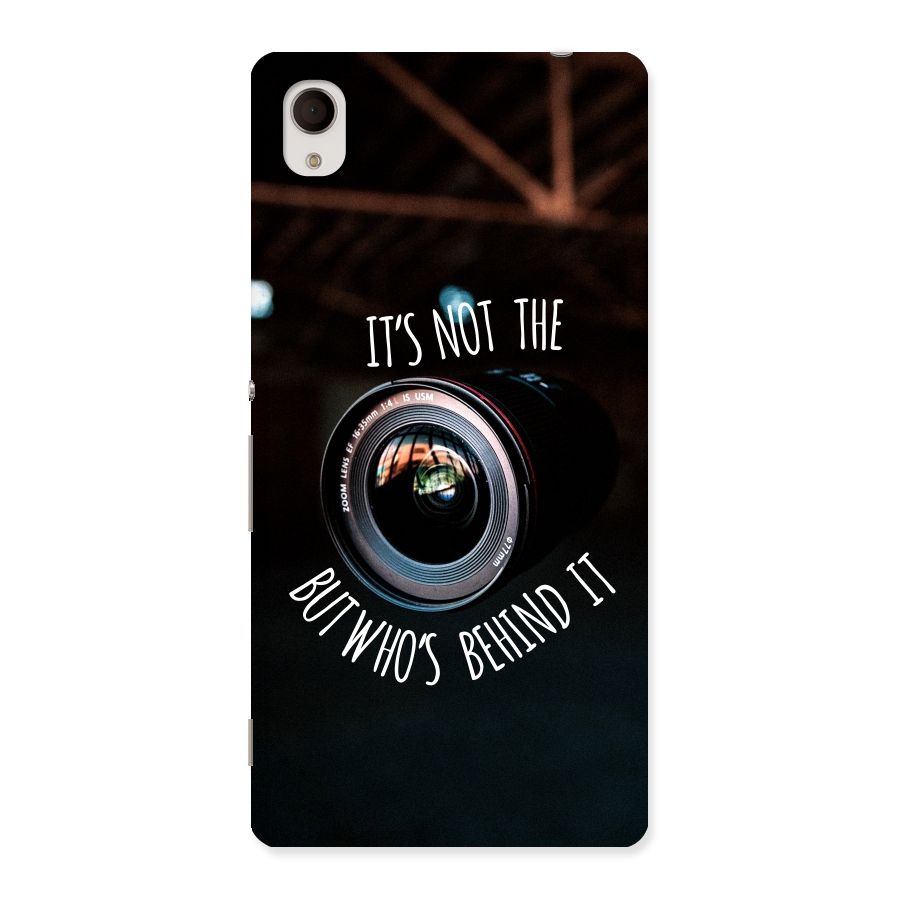 Camera Quote Back Case for Sony Xperia M4
