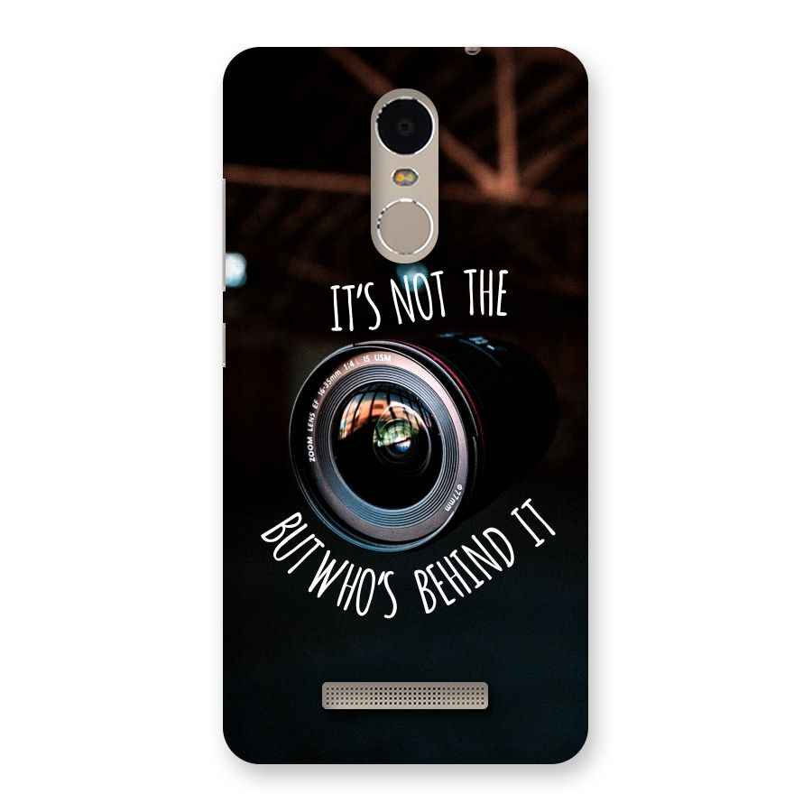 Camera Quote Back Case for Xiaomi Redmi Note 3