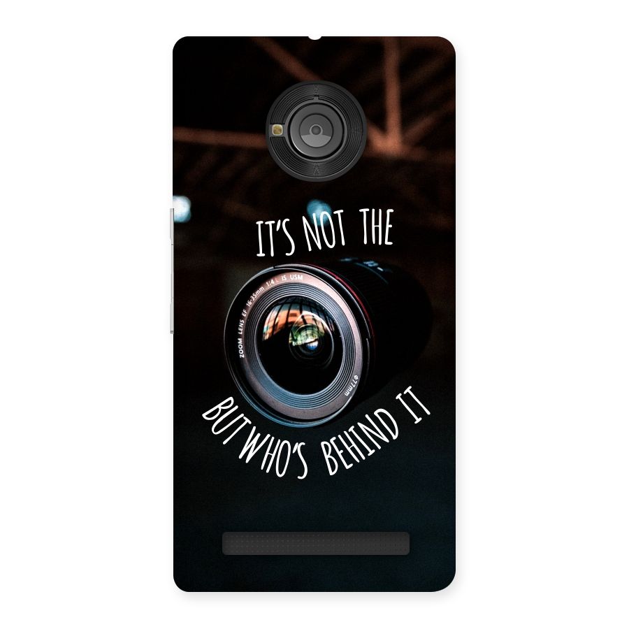 Camera Quote Back Case for Yu Yunique