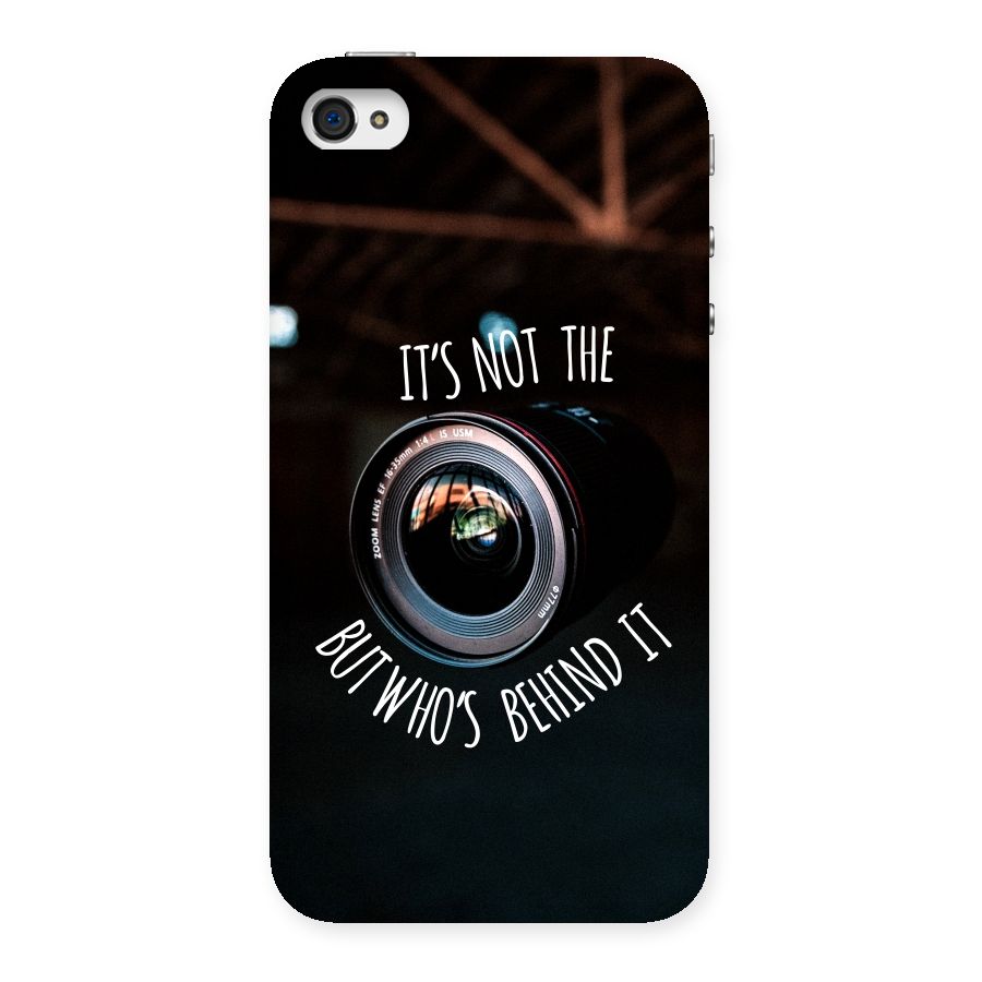 Camera Quote Back Case for iPhone 4 4s