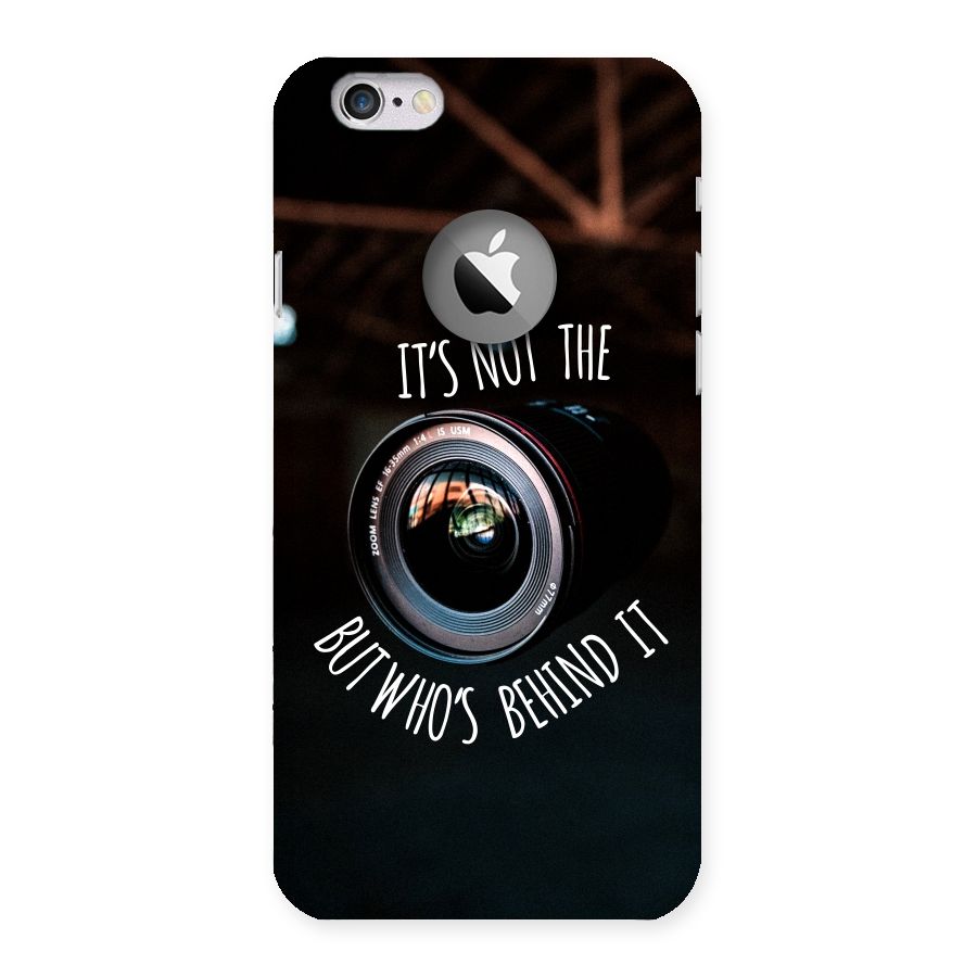 Camera Quote Back Case for iPhone 6 Logo Cut