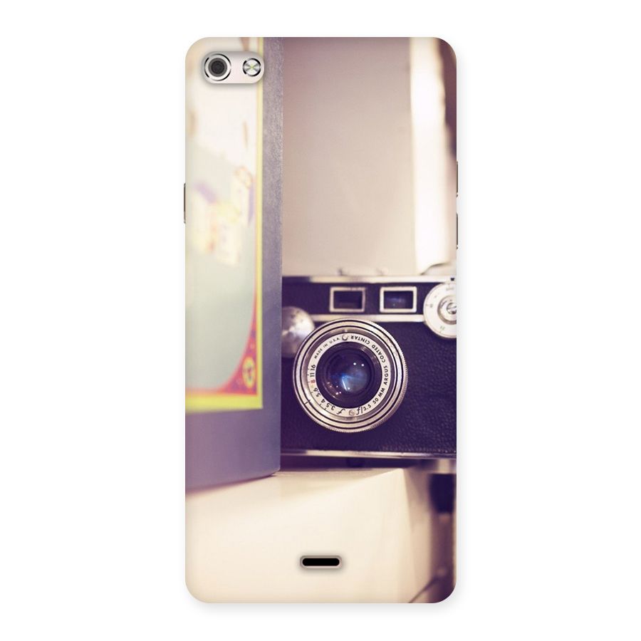 Camera Vintage Pastel Back Case for Micromax Canvas Silver 5