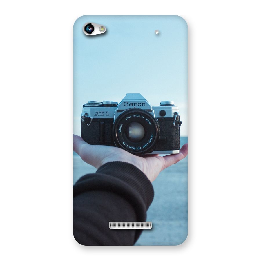 Camera in Hand Back Case for Micromax Hue 2