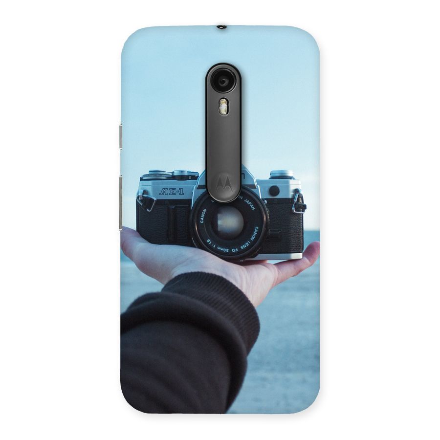 Camera in Hand Back Case for Moto G Turbo