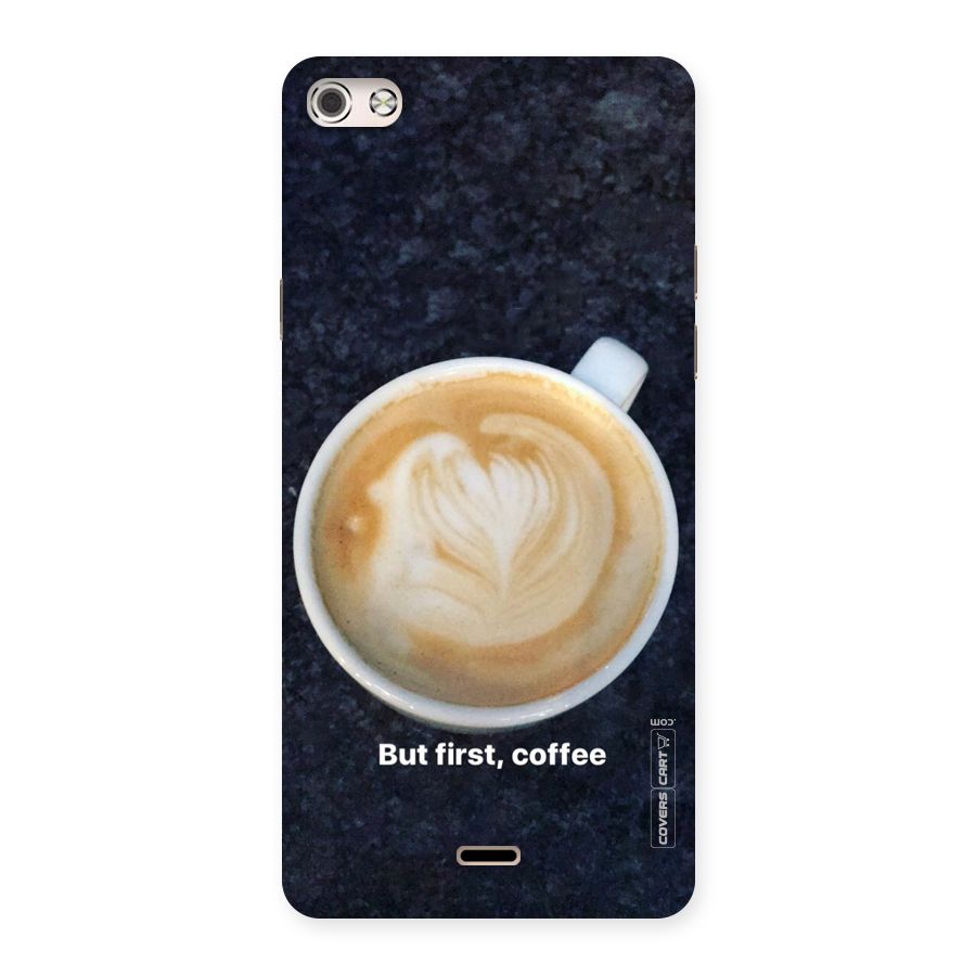 Cappuccino Coffee Back Case for Micromax Canvas Silver 5