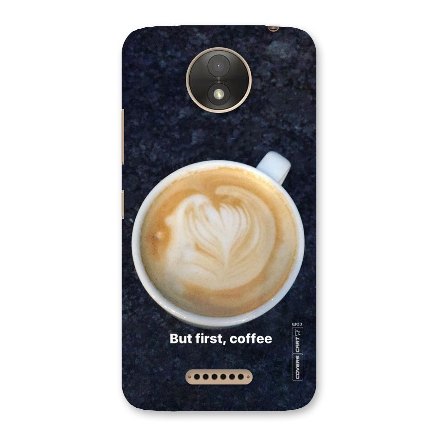 Cappuccino Coffee Back Case for Moto C Plus