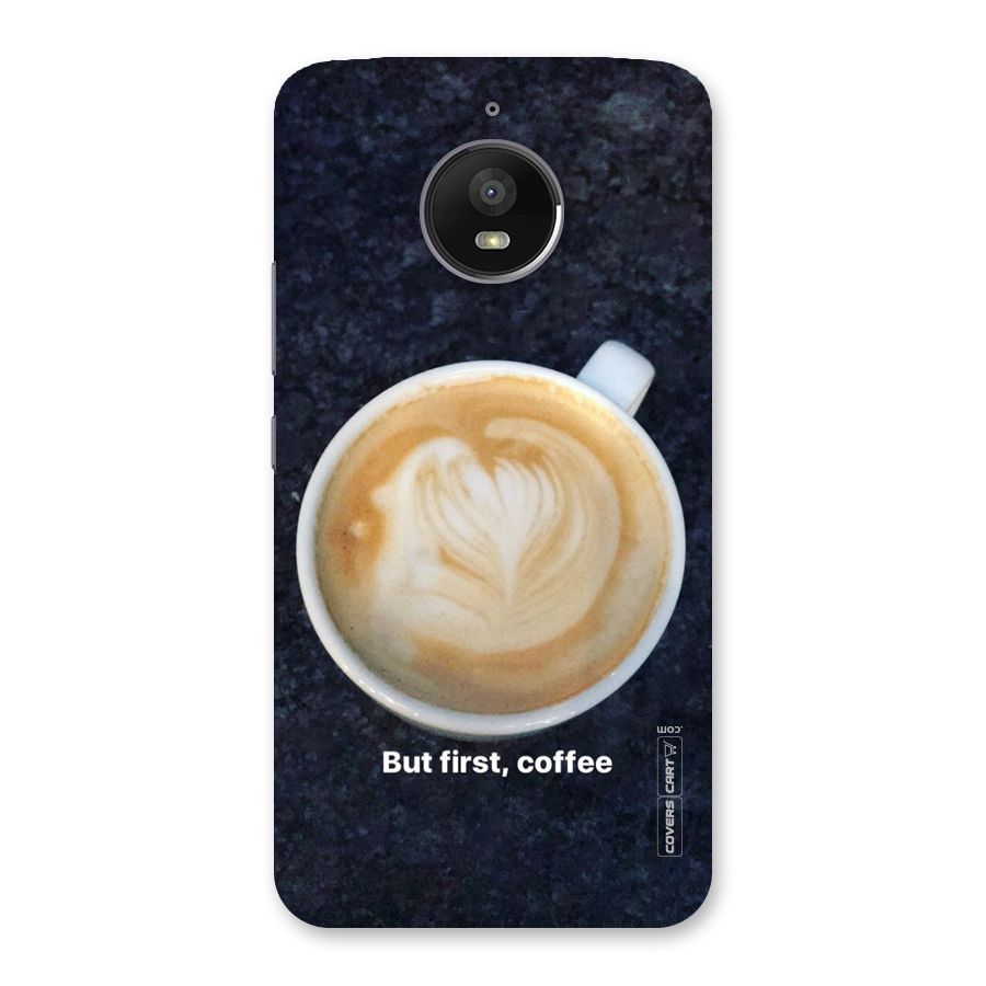 Cappuccino Coffee Back Case for Moto E4 Plus