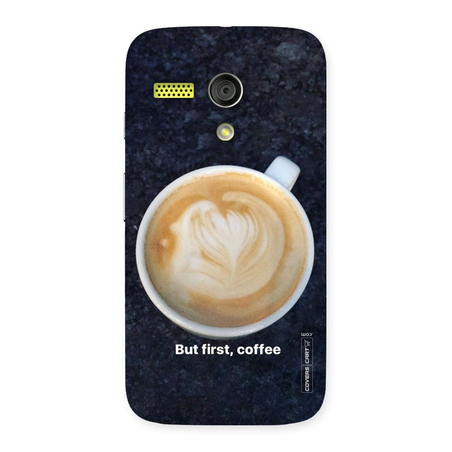 Cappuccino Coffee Back Case for Moto G