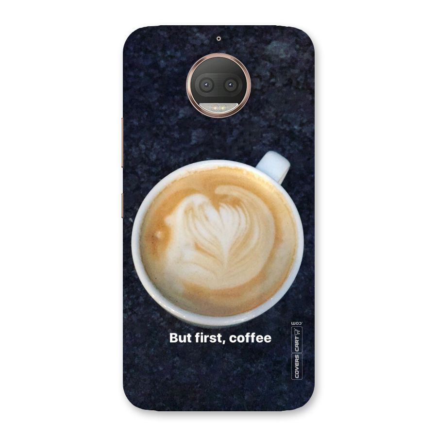 Cappuccino Coffee Back Case for Moto G5s Plus