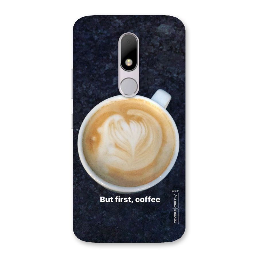 Cappuccino Coffee Back Case for Moto M