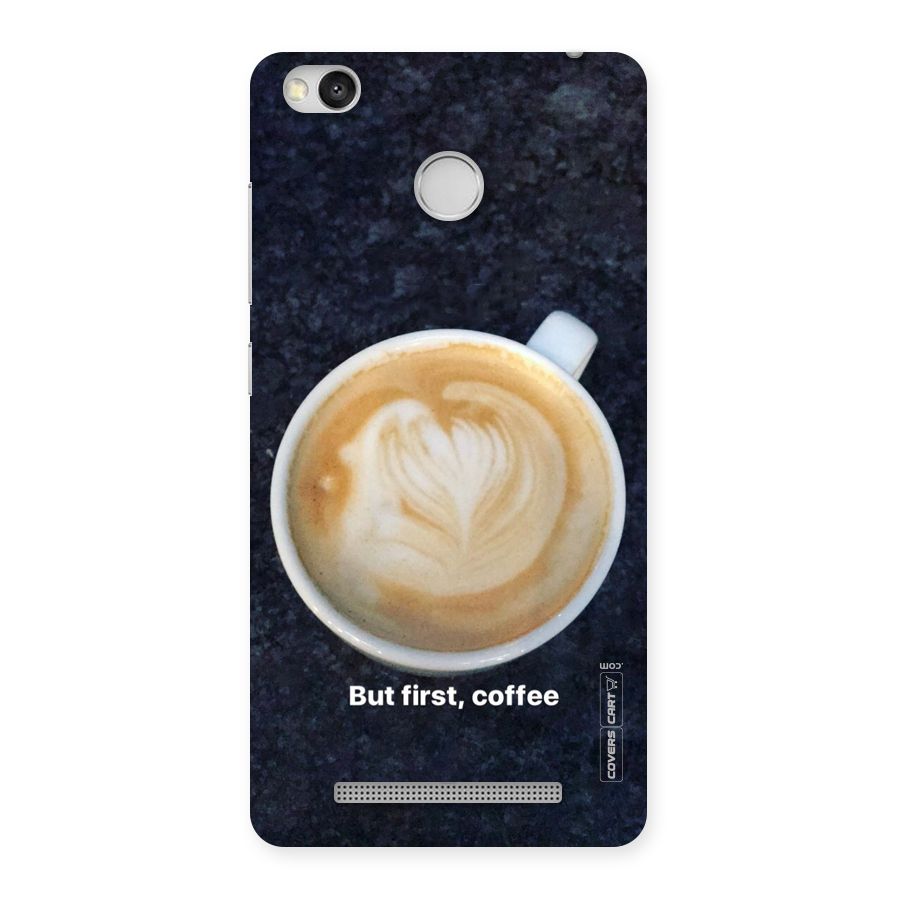 Cappuccino Coffee Back Case for Redmi 3S Prime