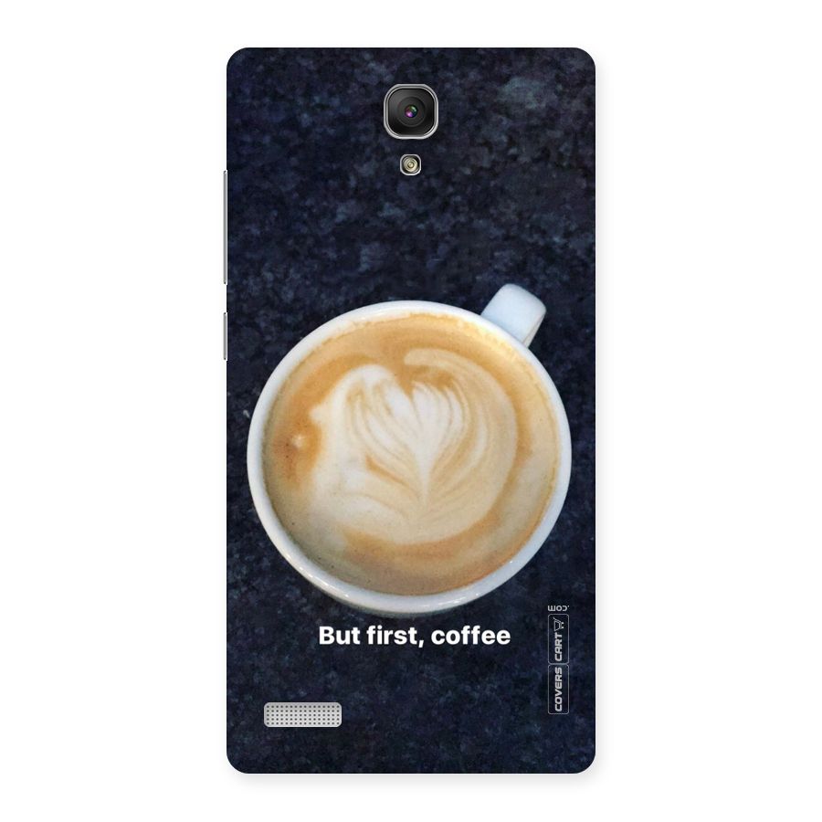 Cappuccino Coffee Back Case for Redmi Note