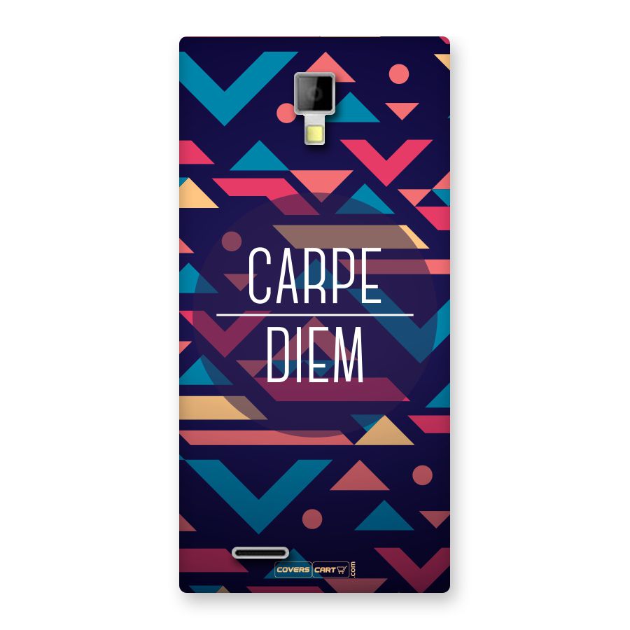 Carpe Diem Back Case for Canvas Xpress