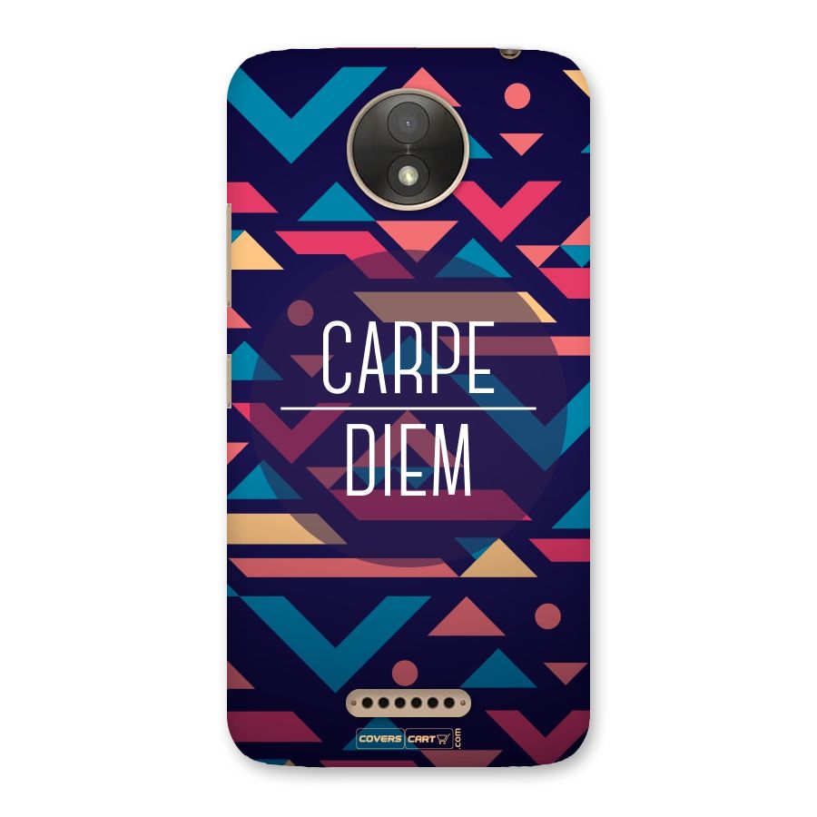 Carpe Diem Back Case for Moto C Plus