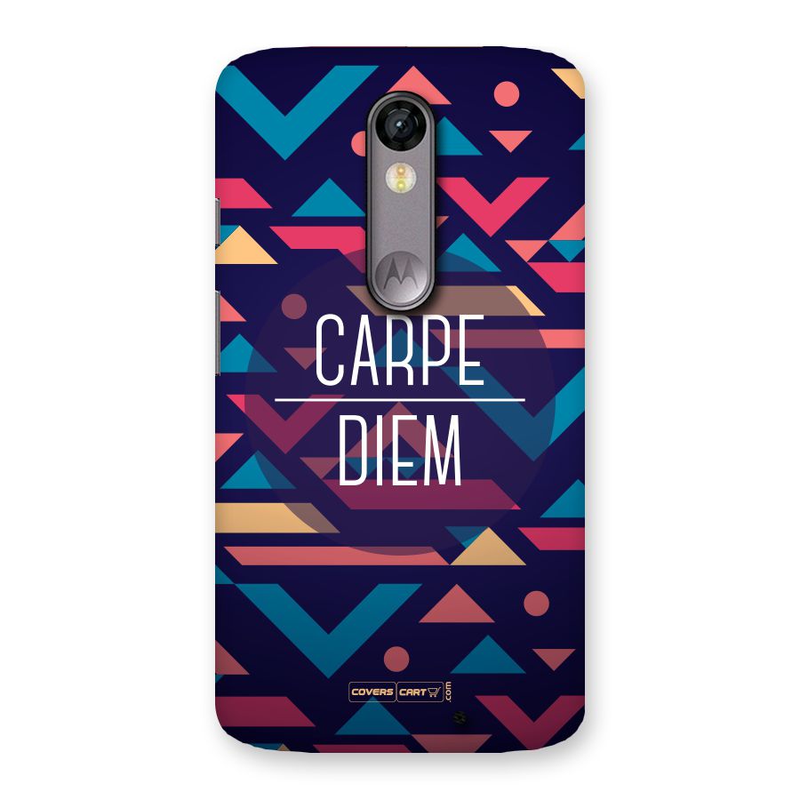 Carpe Diem Back Case for Moto X Force