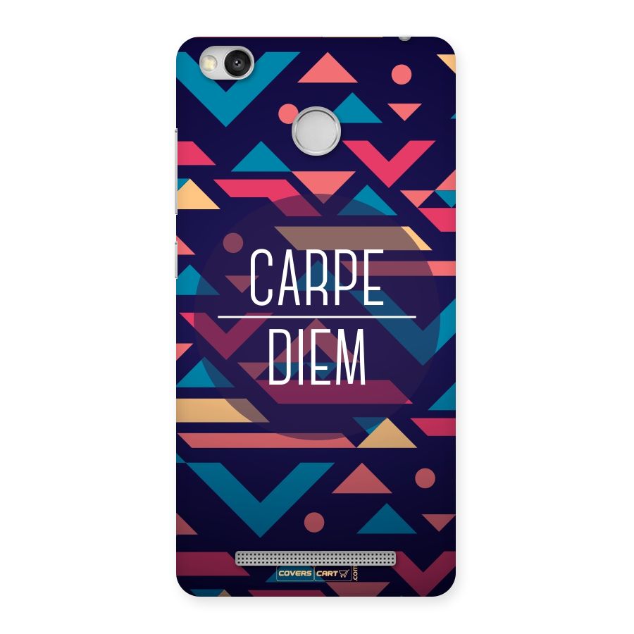 Carpe Diem Back Case for Redmi 3S Prime