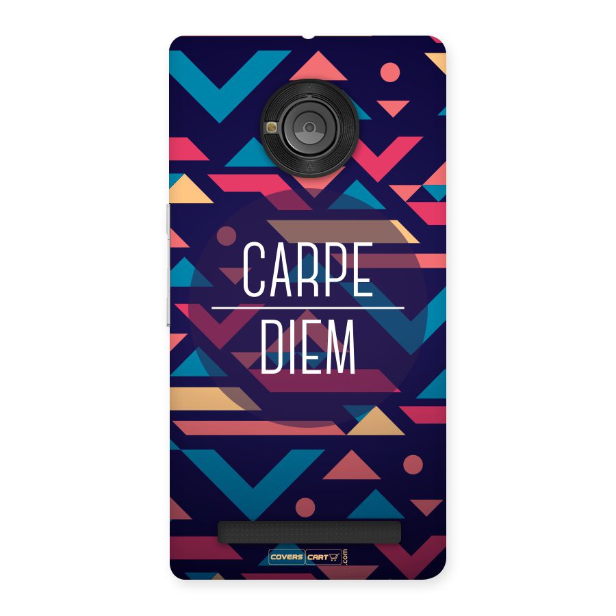 Carpe Diem Back Case for YU Yunique