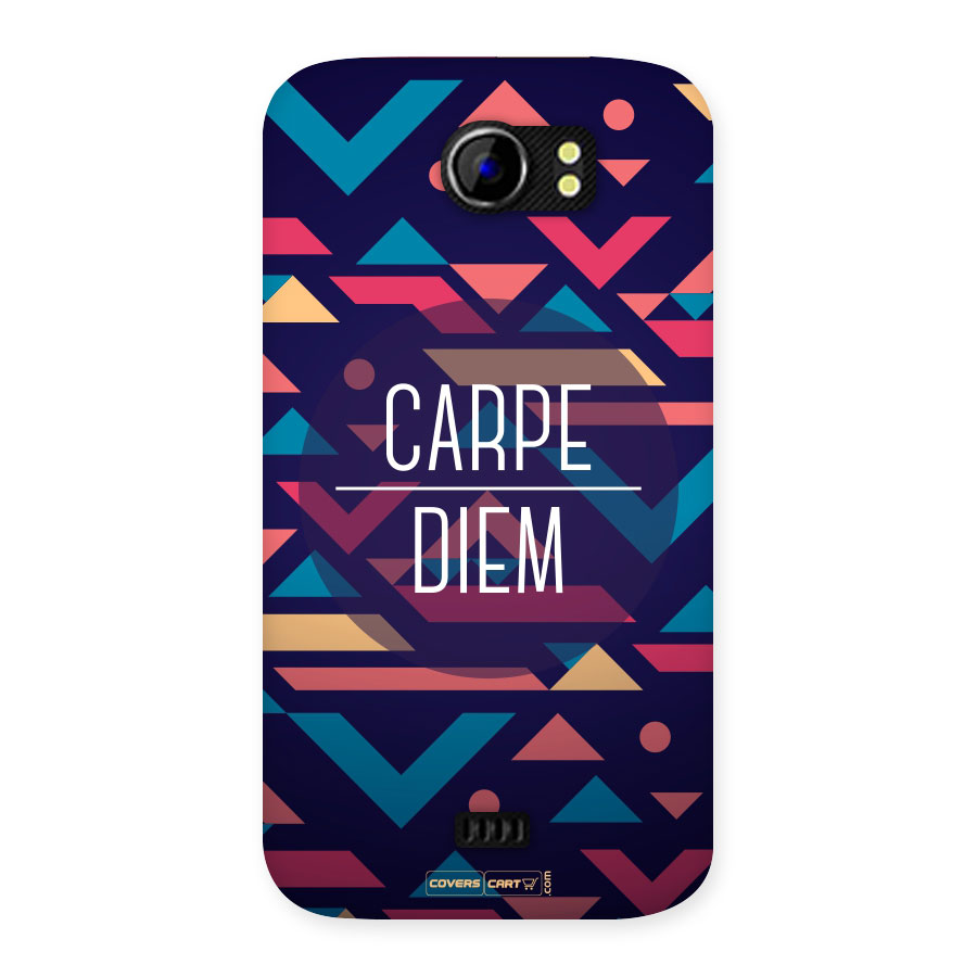 Carpe Diem Back Case for Micromax Canvas 2 A110