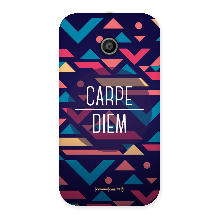 Carpe Diem Back Case for Moto E