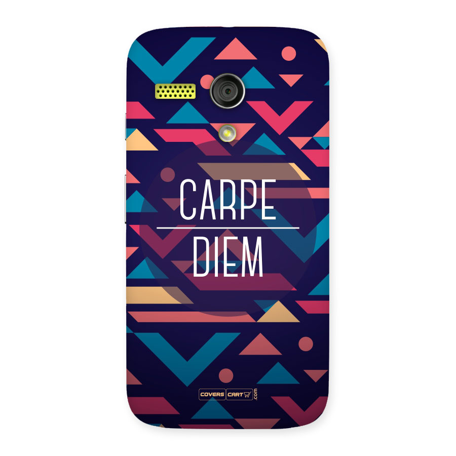 Carpe Diem Back Case for Moto G