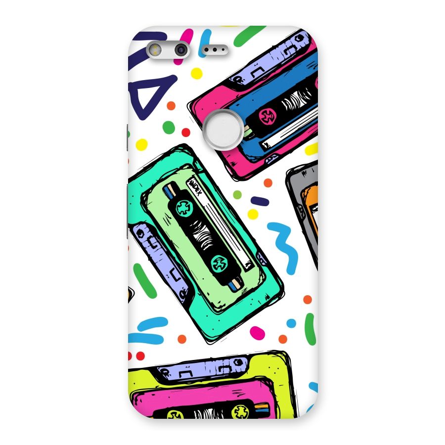 Cassette Pattern Back Case for Google Pixel