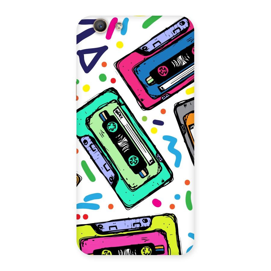 Cassette Pattern Back Case for Oppo F1s