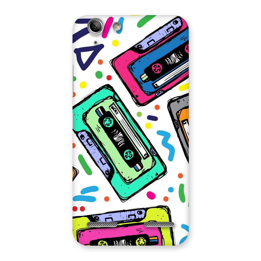 Cassette Pattern Back Case for Vibe K5