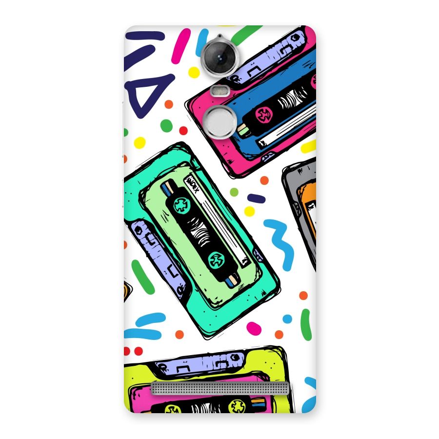 Cassette Pattern Back Case for Vibe K5 Note