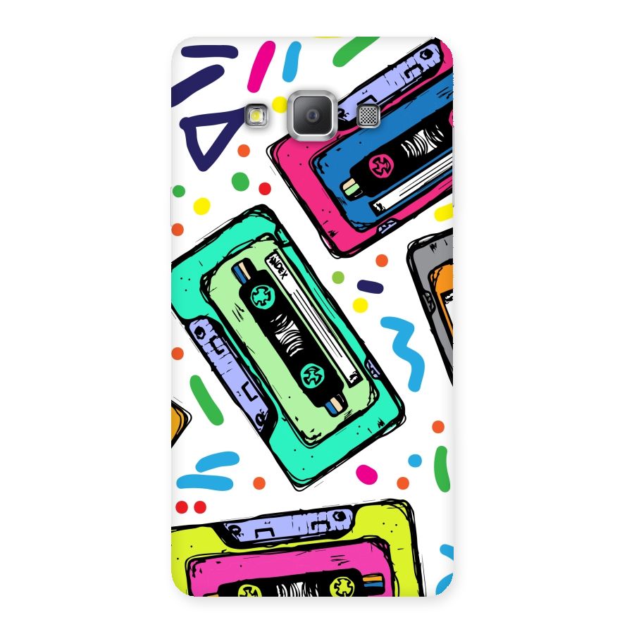 Cassette Pattern Back Case for Galaxy A7