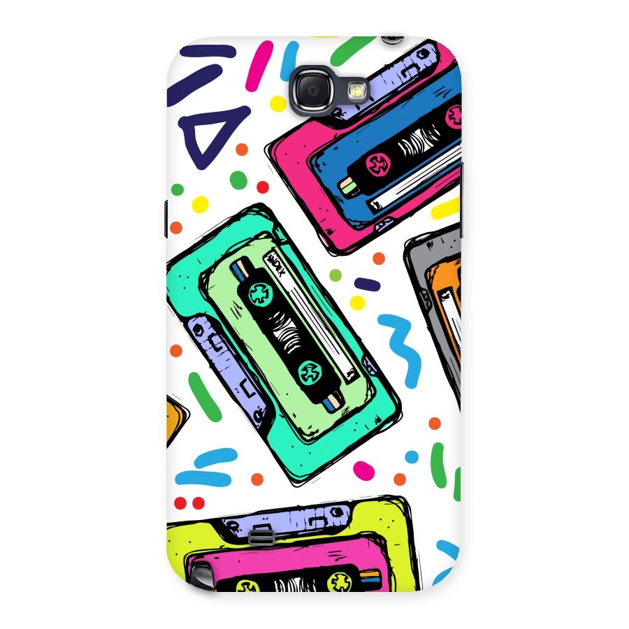 Cassette Pattern Back Case for Galaxy Note 2