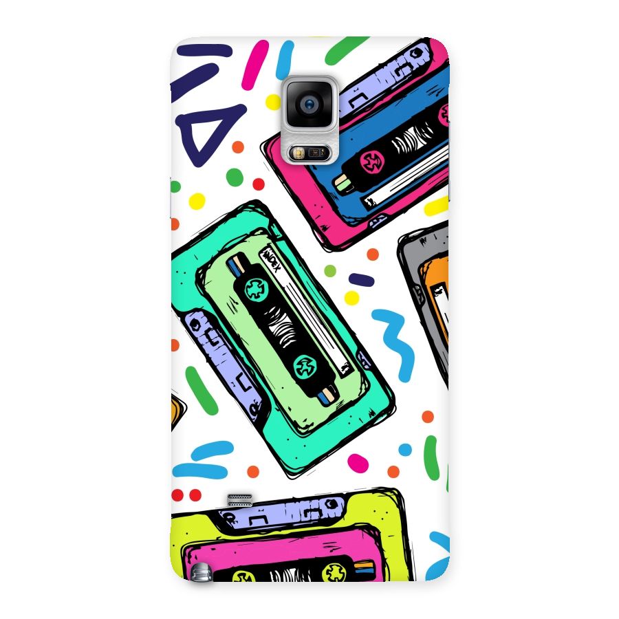 Cassette Pattern Back Case for Galaxy Note 4