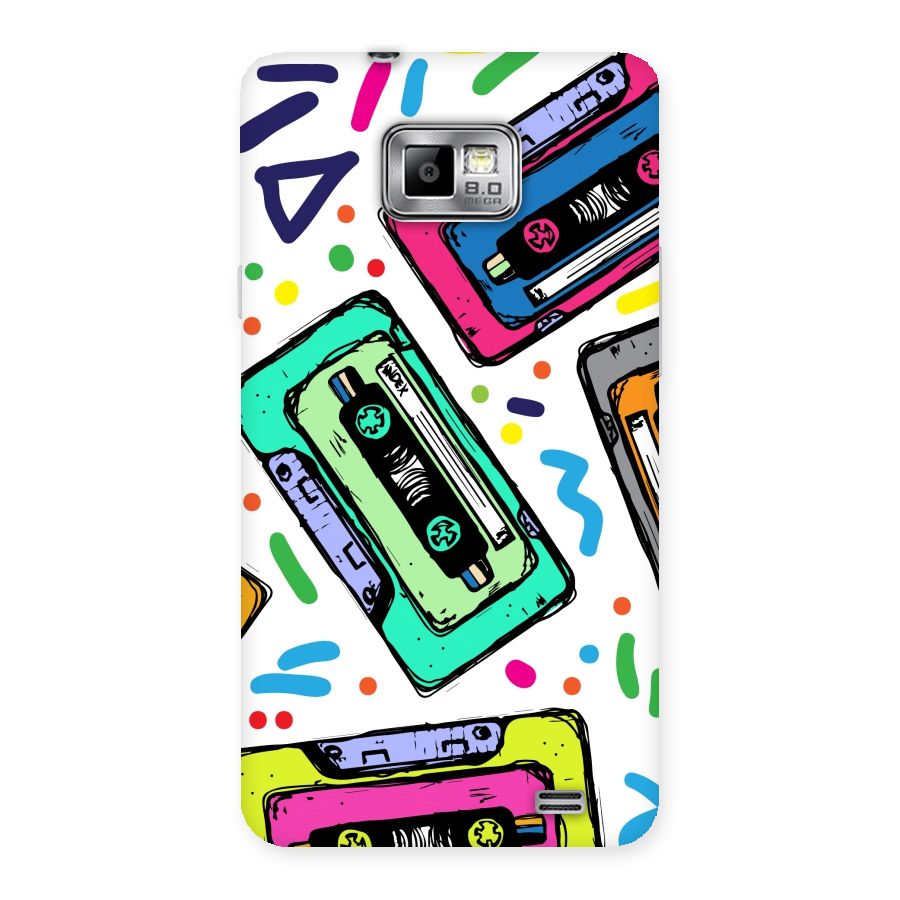 Cassette Pattern Back Case for Galaxy S2