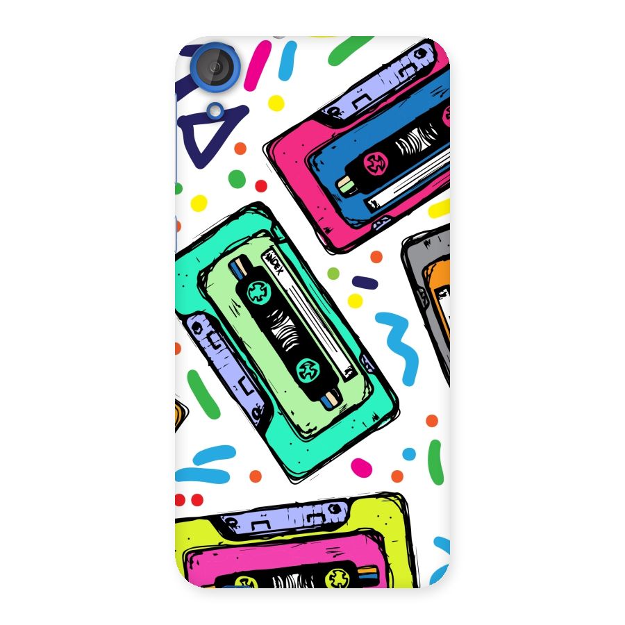 Cassette Pattern Back Case for HTC Desire 820