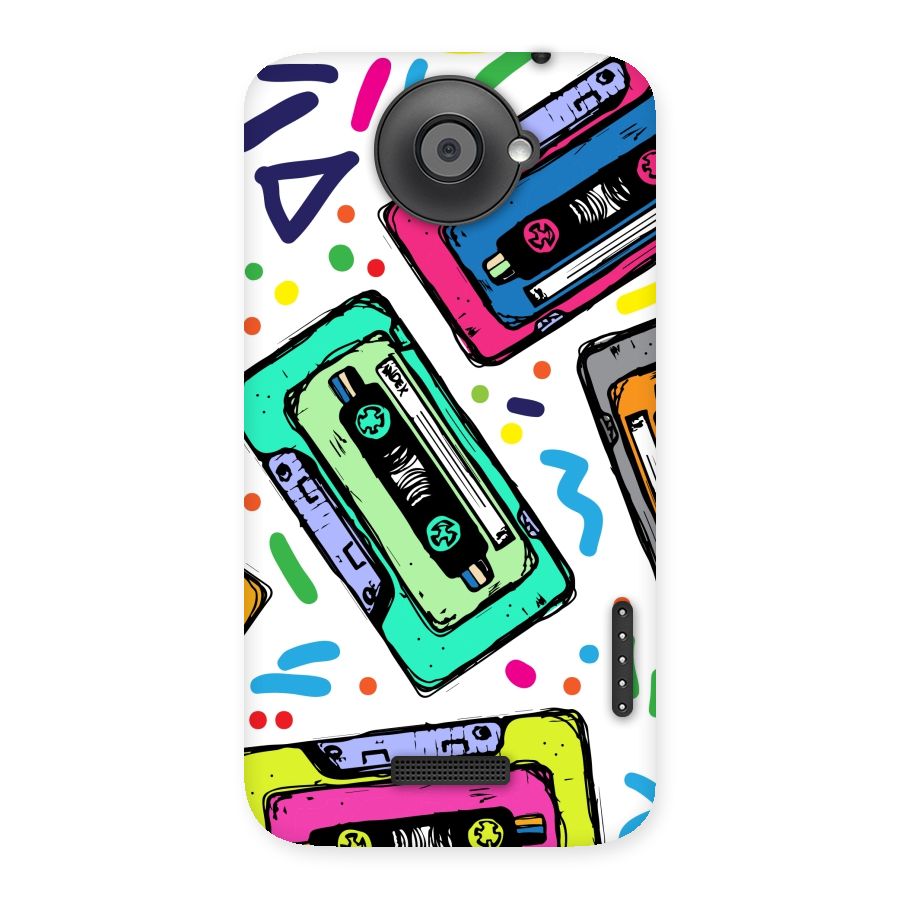 Cassette Pattern Back Case for HTC One X