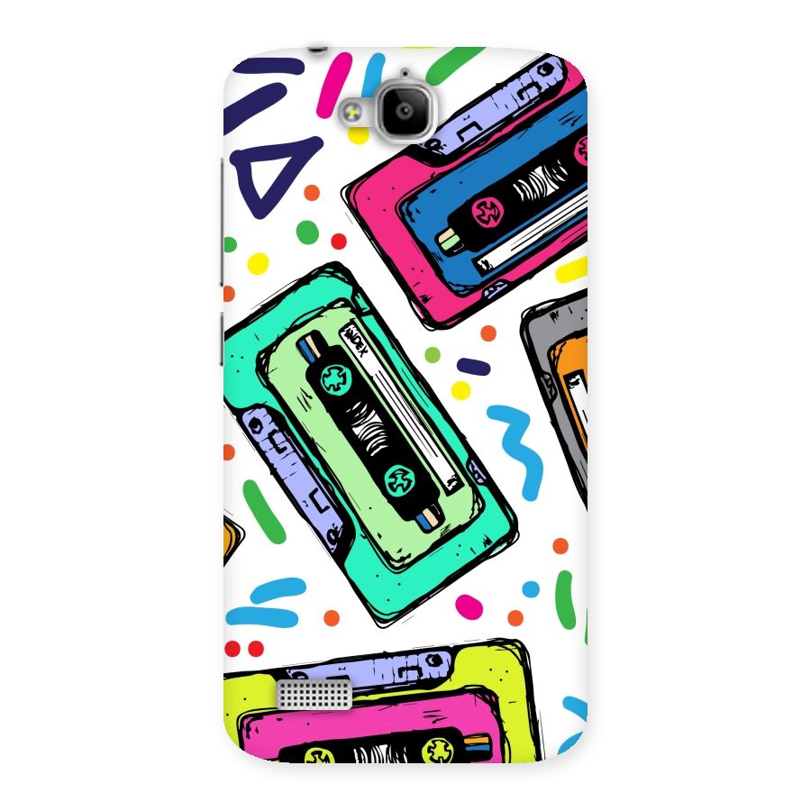 Cassette Pattern Back Case for Honor Holly