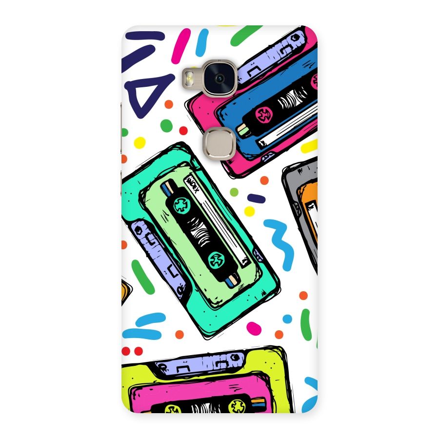 Cassette Pattern Back Case for Huawei Honor 5X