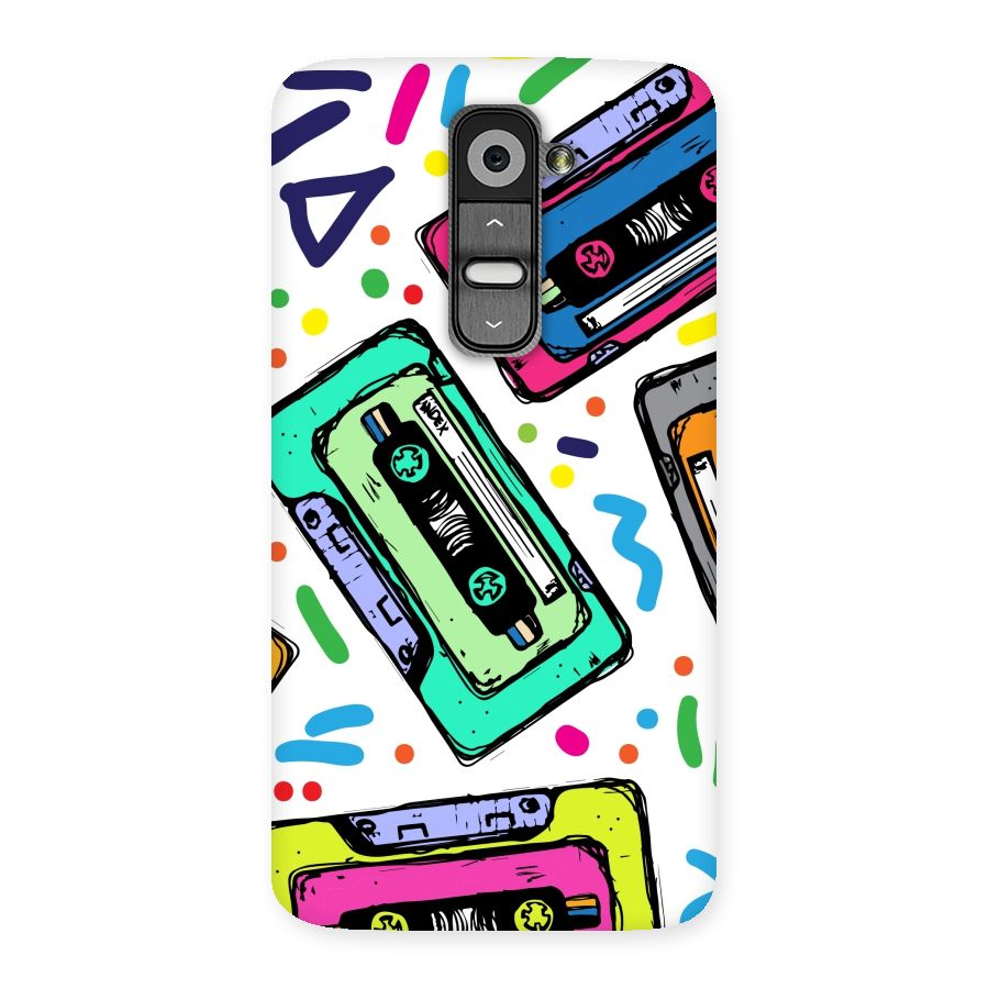 Cassette Pattern Back Case for LG G2
