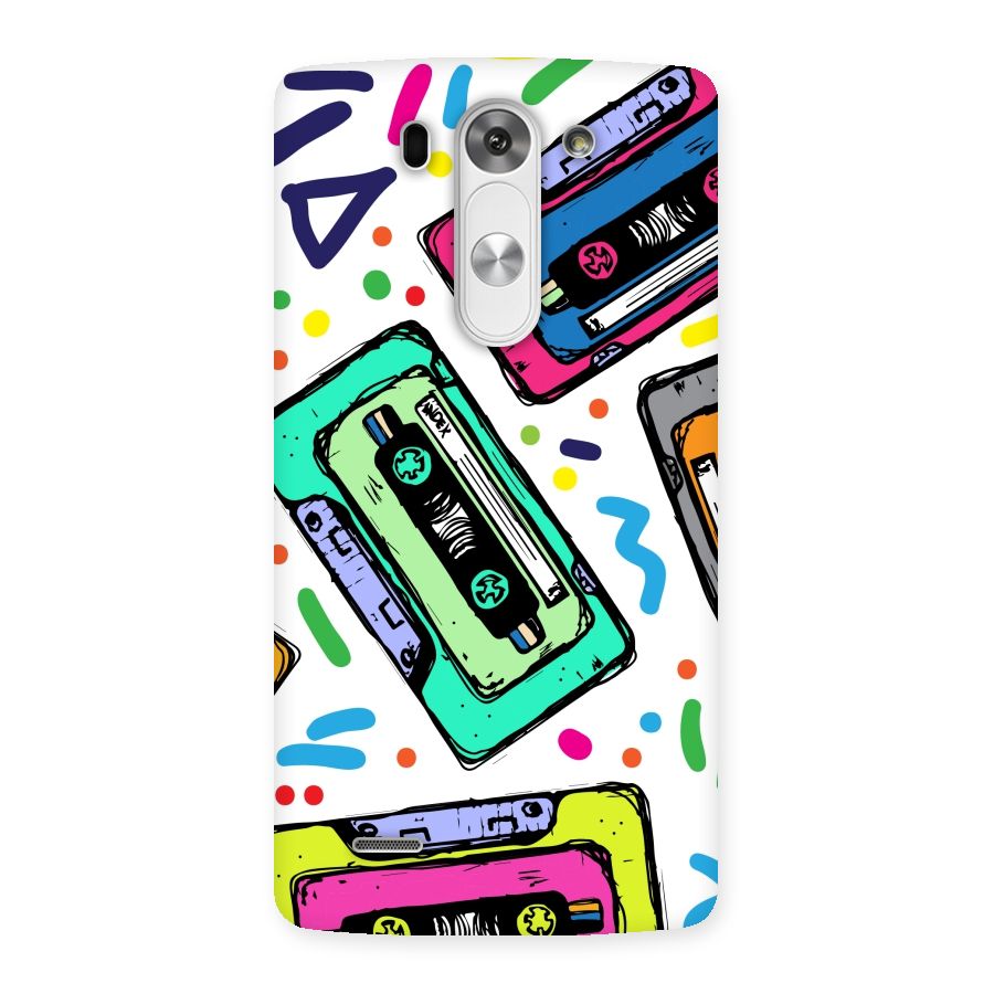 Cassette Pattern Back Case for LG G3 Beat