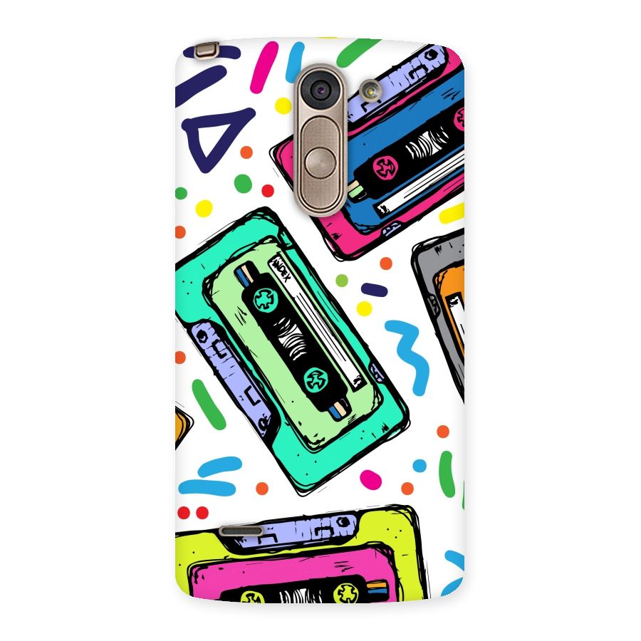 Cassette Pattern Back Case for LG G3 Stylus
