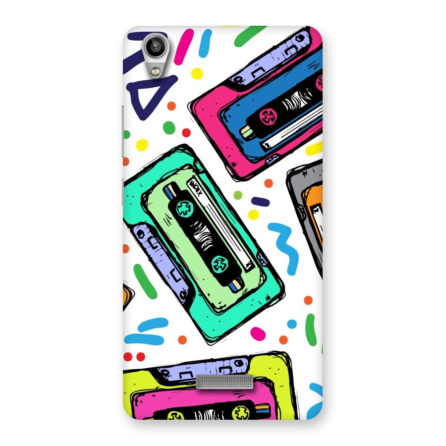 Cassette Pattern Back Case for Lava-Pixel-V1
