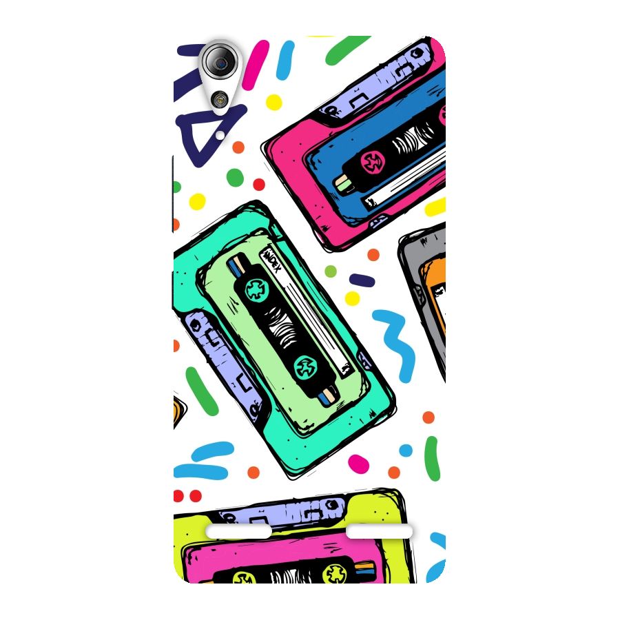 Cassette Pattern Back Case for Lenovo A6000 Plus